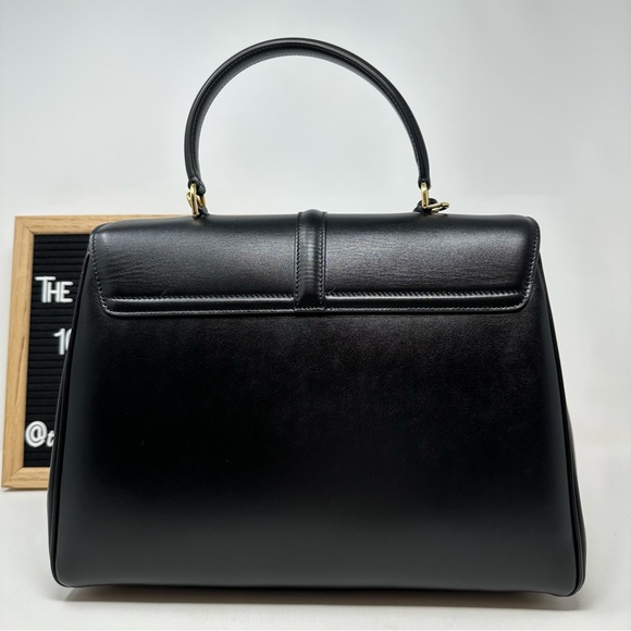 CELINE - CLASSIQUE 16 BAG IN SATINATED CALFSKIN BLACK - Picture 6 of 16